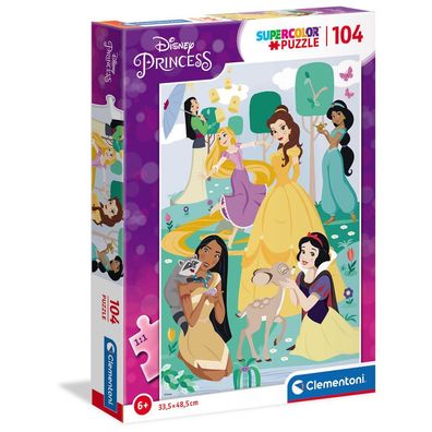 Clementoni 25736 - Disney Princess - 104 Teile Puzzle Supercolor