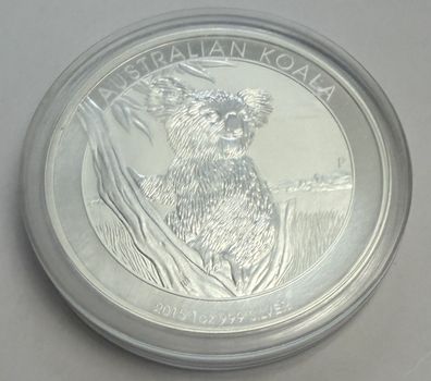 Australien Koala Medaille 2015 mit Elisabeth II Rückseite, versilbert (M2202265)