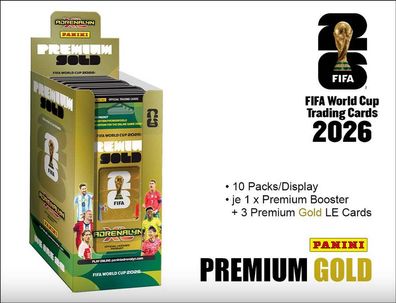 Panini Adrenalyn XL FIFA World Cup 2026™ TC  Premium  Premium GOLD Booster • 10er DIS