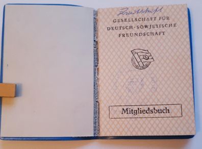 DDR Mitgliedsbuch Zweitschrift DSF Mathias Thesen Werft
