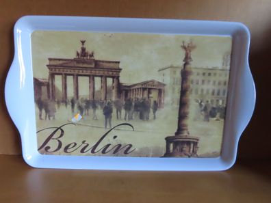 Serviertablett Tablett Motiv Berlin ca. 48 x 30 cm Kunststoff Kesper
