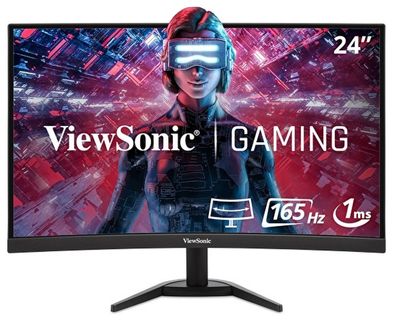 ViewSonic VX2418C - LED-Monitor - gebogen - 61 cm (24")
