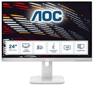 AOC 60.5cm (23.8") 24P1/GR 16:09 HDMI+DP+DVI+USB IPS Li. gr