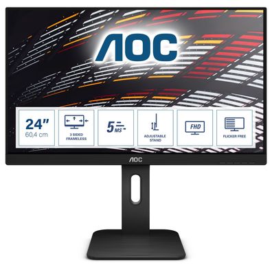 AOC LED-Display 24P1 - 60.5 cm (23.8") - 1920 x 1080 Full HD