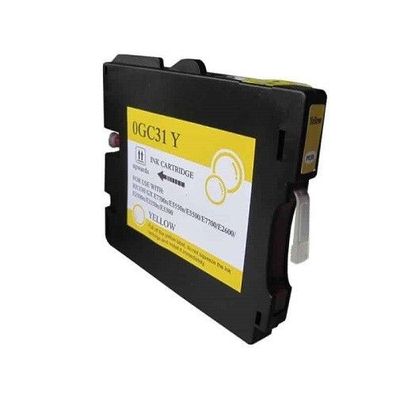 Tintenpatrone kompatibel mit Ricoh GC-31 yellow, gelb / 405691, 405704