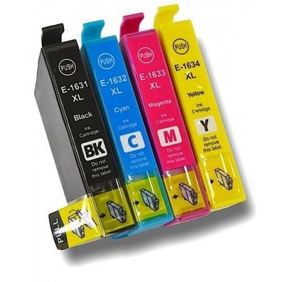 4 kompatible Tintenpatronen T16 XL für Epson WF-2540 WF-2630 WF-2650 WF-2660