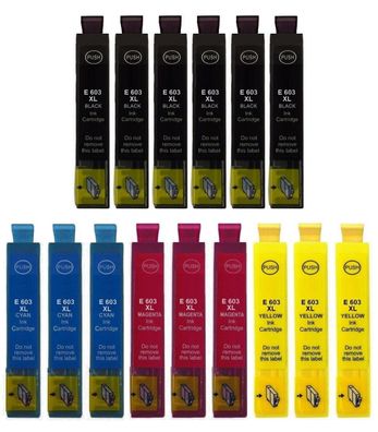 15 kompatible Patronen 603 XL für Epson WF-2840 WF-2845 WF-2850 WF-2870