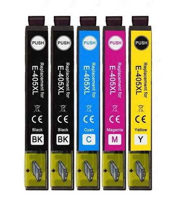 5 kompatible Druckerpatronen 405 XL für Epson WF-4825 WF-4830