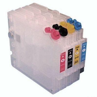 Wiederbefüllbare Tintenpatronen kompatibel mit Ricoh GC-21 MIT AUTO-RESET-CHIPS