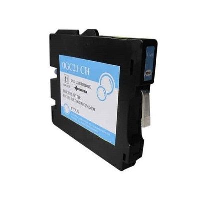 Tintenpatrone kompatibel mit Ricoh GC-21 cyan / 405533