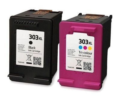 Druckerpatronen Set kompatibel mit HP 303 XL Black & Color - 2 XL Patronen