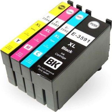 4 Druckerpatronen T35 XL für Epson WF-4720 WF-4725 WF-4730 WF-4735 WF-4740