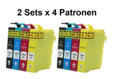 2 Tintenpatronen Sets T29 XL für Epson XP-332 XP-335 XP-342 XP-345 XP-352