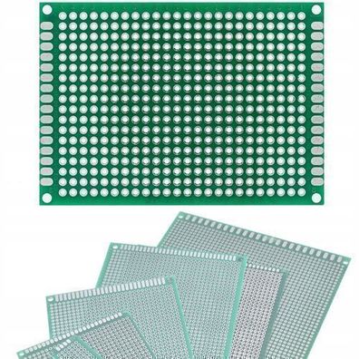 Rosfix Prototypenleiterplatte 50x70 mm – THT, 2,54 mm Raster | Grün