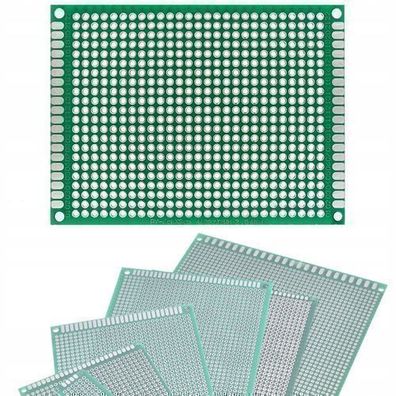 Rosfix Prototypenplatine 60x80 mm – THT beidseitig | Raster 2,54 mm