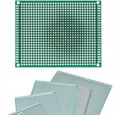 Rosfix Prototypenleiterplatte 70x90 mm – THT beidseitig | Raster 2,54 mm