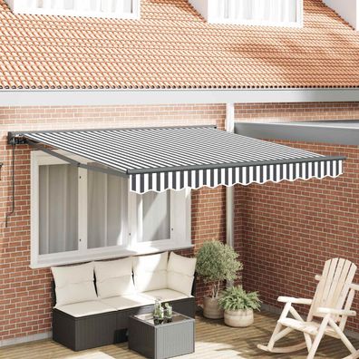 vidaXL Markisenrahmen Anthrazit und Weiß 300 x 250 cm