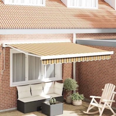 vidaXL Ausziehbare Markise Mehrfarbig 300 x 250 x 165 cm