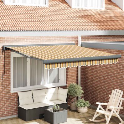 vidaXL Ausziehbare Markise Mehrfarbig 300 x 250 x 165 cm