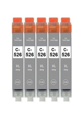 5 kompatible Patronen CLI-526 GY für Canon MG6150 MG6250 MG8150 MG8240 MG8250