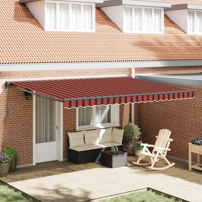 vidaXL Markisenrahmen Orange und Schwarz 450 x 300 cm