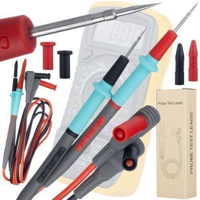 Rosfix Messleitungen Multimeter 1000V 20A – Silikon | 85cm, 0,4mm Spitze