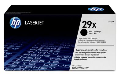 HP 29X - Hohe Ergiebigkeit - Schwarz - original - LaserJet - Tonerpatrone (C4129X)