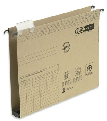 ELBA 100552069 Hängesammler vertic® Ultimate®, A4  Kunststoffboden, Bodenbreite 30 mm