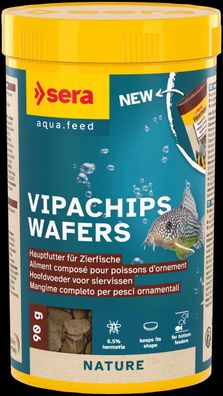 Sera Vipachips Wafers Nature 250ml - Hauptfutter Chips für Welse Panzerwelse