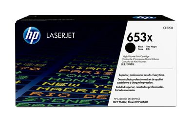 HP 653X - Hohe Ergiebigkeit - Schwarz - original - LaserJet - Tonerpatrone (CF320X)
