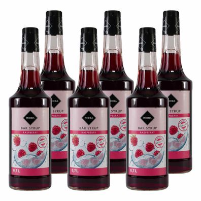Rioba Rapsberry (Himbeer) Syrup (6 x 0,7L)