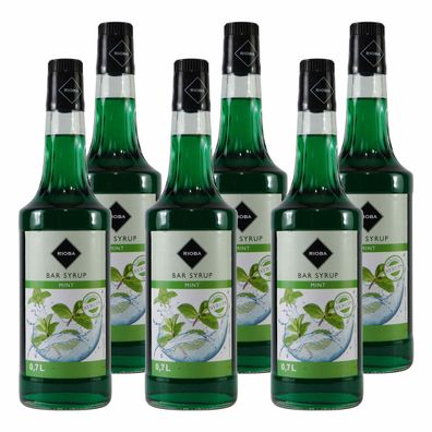 Rioba Mint (Minze) Syrup (6 x 0,7L)