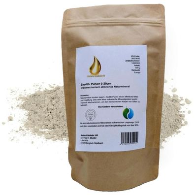 Zeolith Pulver 0-20µm 500g tribomechanisch aktiviert im Kraftpapier Doypack