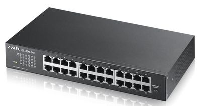 Zyxel GS-1100-24E - Switch - unmanaged - 24 x 10/100/1000 - an Rack montierbar, Deskt