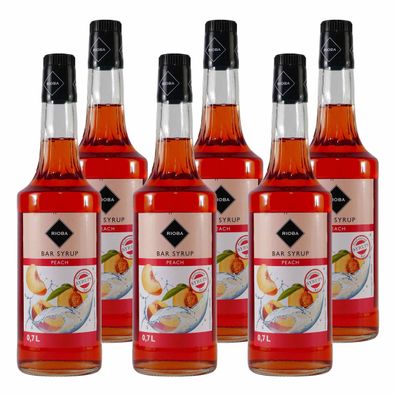 Rioba Peach (Pfirsich) Syrup (6 x 0,7L)