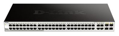 D-Link Web Smart DGS-1210-48 - Switch - verwaltet - 48 x 10/100/1000 + 4 x Shared SFP