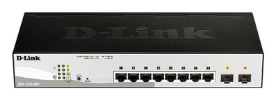 D-Link Web Smart DGS-1210-08P - Switch - verwaltet - 8 x 10/100/1000 (PoE) + 2 x Giga