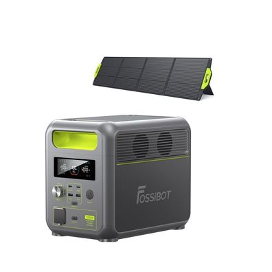 FOSSiBOT F1200 Tragbare Powerstation + FOSSiBOT SP200 200W Faltbares Solarpanel