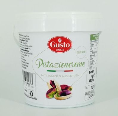 Gusto Etna Pistaziencreme 35 % Pistazien 1 kg