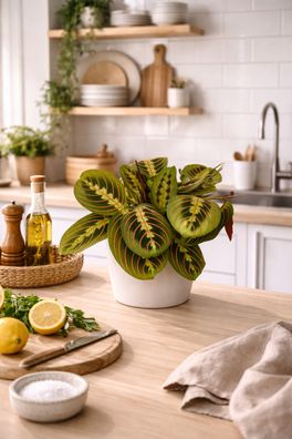 Maranta Leuconeura Fascinator Tricolor ca. 30 cm Korbmarante Zimmerpflanze