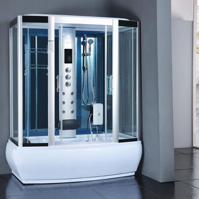 Dampfdusche San Diego inkl. Whirlpool 170X90CM