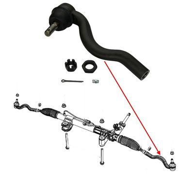 Spurstangengelenk VA außen rechts Grand Cherokee, Durango Bj:11-15