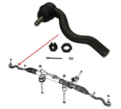 Spurstangengelenk VA außen links Grand Cherokee, Durango Bj:11-15