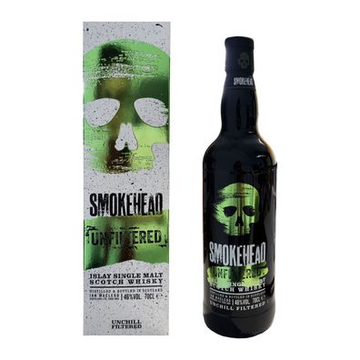 Smokehead Unfiltered Islay Single Malt Scotch Whisky, 46% Vol. 0,7 l