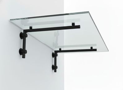 Glaszentrum Hagen 120x90 cm Glasvordach Klar BK-L