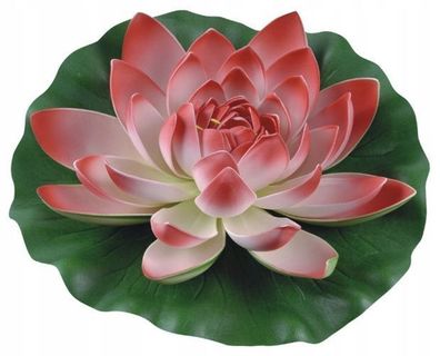 Künstliche Wasserlilie Schwimmende Blumen Seerose Schaumstoff Extra Groß 28cm