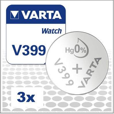 3x Varta V399 / SR927W Watch Uhrenbatterien V 399 SR57 Batterien Knopfzellen