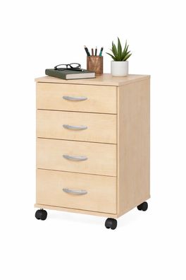 Rollcontainer Ahorn Schubcontainer Container Büroschrank #1940