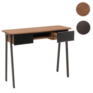 Konsolentisch HWC-O40, Flur-/Beistelltisch, Schubladen MDF Melamin Metall 88x110x40cm