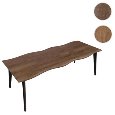 Esszimmertisch HWC-O60, Ausziehtisch Esstisch, Eisen MDF ausziehbar 160-220x85cm